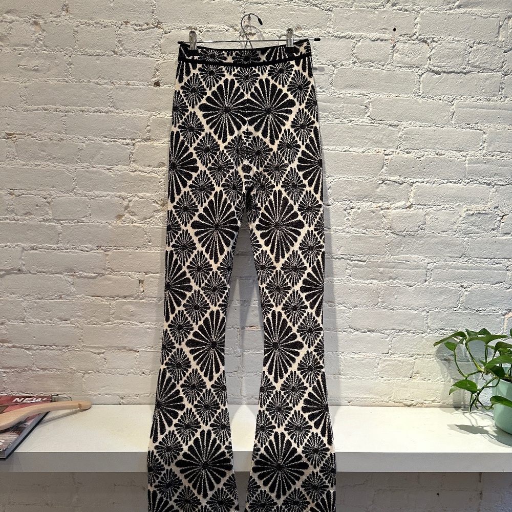 Sandro Floral Jacquard Trousers